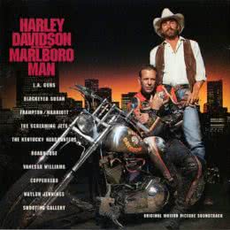 Обложка к диску с музыкой из фильма «Харлей Дэвидсон и ковбой Мальборо»