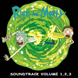 Обложка к диску с музыкой из мультфильма «Рик и Морти»