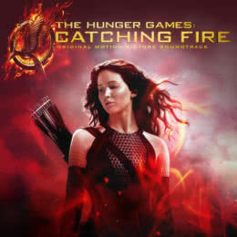 Обложка к диску с музыкой из фильма «Голодные игры: И вспыхнет пламя»