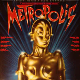 Обложка к диску с музыкой из фильма «Метрополис»