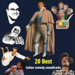 Обложка к диску с музыкой из сборника «20 Best Italian Comedy Soundtracks»