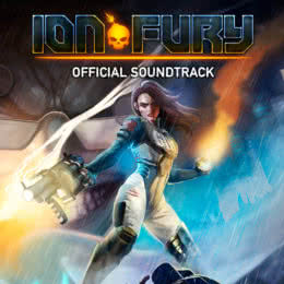 Обложка к диску с музыкой из игры «Ion Fury»