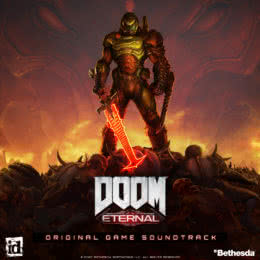 Обложка к диску с музыкой из игры «Doom Eternal»