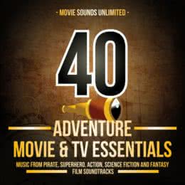 Обложка к диску с музыкой из сборника «40 Adventure Movie & TV Essentials»