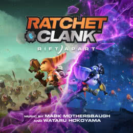 Обложка к диску с музыкой из игры «Ratchet & Clank: Rift Apart»