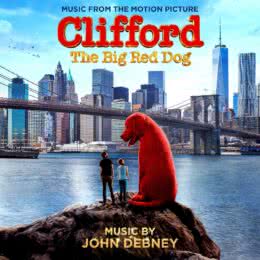 Обложка к диску с музыкой из фильма «Большой красный пёс Клиффорд»
