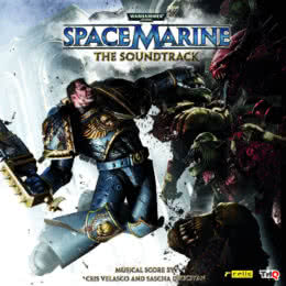 Обложка к диску с музыкой из игры «Warhammer 40000: Space Marine»