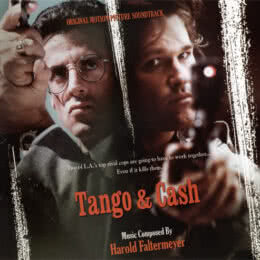 Обложка к диску с музыкой из фильма «Танго и Кэш»