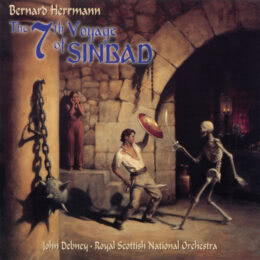 Обложка к диску с музыкой из фильма «Седьмое путешествие Синдбада»