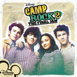 Обложка к диску с музыкой из фильма «Camp Rock 2: Отчетный концерт»
