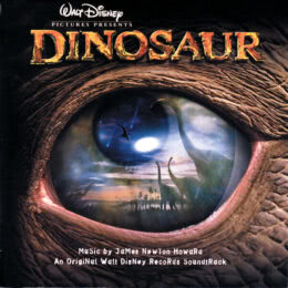 Обложка к диску с музыкой из мультфильма «Динозавр»