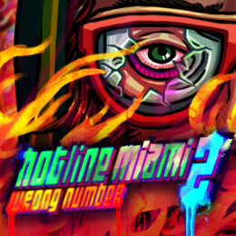 Обложка к диску с музыкой из игры «Hotline Miami 2: Wrong Number»