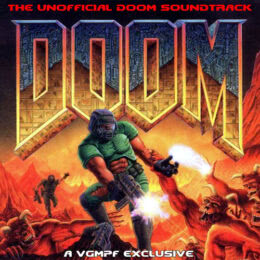 Обложка к диску с музыкой из игры «Doom Soundtrack Collection (10 CD)»