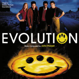 Обложка к диску с музыкой из фильма «Эволюция»