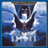 Маленькая обложка диска c музыкой из мультфильма «Бэтмен: Маска Фантазма»