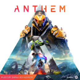 Обложка к диску с музыкой из игры «Anthem»