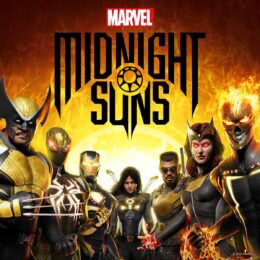 Обложка к диску с музыкой из игры «Marvel's Midnight Suns»