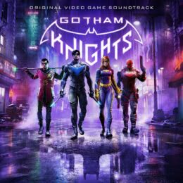 Обложка к диску с музыкой из игры «Gotham Knights»
