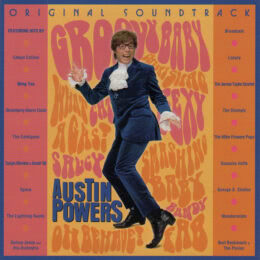 Обложка к диску с музыкой из фильма «Остин Пауэрс: Человек-загадка международного масштаба»