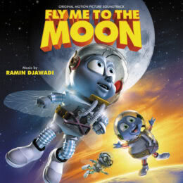 Обложка к диску с музыкой из мультфильма «Мухнём на Луну»