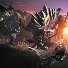Обложка к диску с музыкой из игры «Monster Hunter Rise»