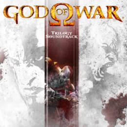 Обложка к диску с музыкой из игры «God of War: Trilogy»