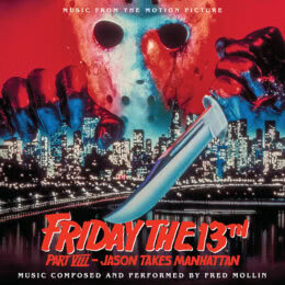 Обложка к диску с музыкой из фильма «Пятница 13-е — Часть 8: Джейсон штурмует Манхэттен»