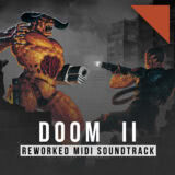 Маленькая обложка диска c музыкой из игры «Doom II Reworked Midi Soundtrack»