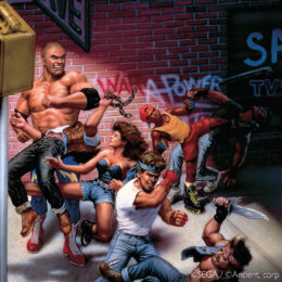 Обложка к диску с музыкой из игры «Streets of Rage 2»