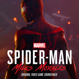 Обложка к диску с музыкой из игры «Marvel's Spider-Man: Miles Morales»
