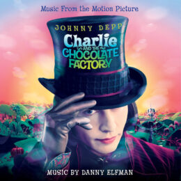 Обложка к диску с музыкой из фильма «Чарли и шоколадная фабрика»