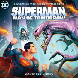 Обложка к диску с музыкой из мультфильма «Супермен: Человек завтрашнего дня»