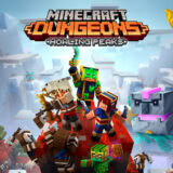 Маленькая обложка диска c музыкой из игры «Minecraft Dungeons: Howling Peaks»