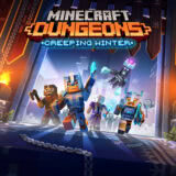 Маленькая обложка диска c музыкой из игры «Minecraft Dungeons: Creeping Winter»