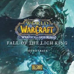 Обложка к диску с музыкой из игры «World of Warcraft: Wrath of the Lich King - Fall of the Lich King»