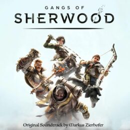 Обложка к диску с музыкой из игры «Gangs of Sherwood»