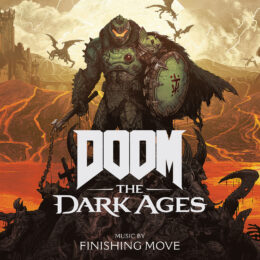 Обложка к диску с музыкой из игры «Doom: The Dark Ages»