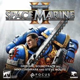 Обложка к диску с музыкой из игры «Warhammer 40000: Space Marine 2»